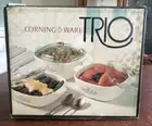 Vintage Corning Ware Trio Baking Set Blue Corn Flower P 33 NIB Factory Sealed