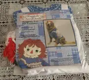 Simon SchusterRaggedy Ann Dog Costume MEDIUM Dress Apron Cap Yarn Brand New