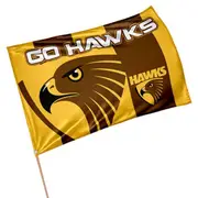 Hawthorn Hawks AFL GAME DAY Pole Flag Banner