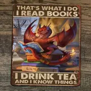 Mouse Pad Thats What I Do Read Books Drink Tea Know Things Dragon