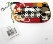 Vera Bradley Clip Zip ID Case BITTERSWEET Fall Floral New with tag Exact Item K1