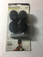 Nite Ize Gear Tie 4 Large Mounting Docks Black GLPL-01-4R7 NIB A5