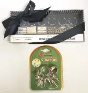 Lot-2 Sonoma Reserve & Sophisticated WINE Glass CHARMS Box Sets
