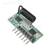 Wireless Remote Control Learning 4-way Universal Decoder Receiver Module 433mhz