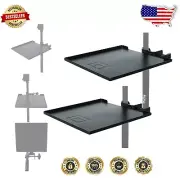 Alloy Steel Micro Stand Clamp-On Shelf - Perfect for Small Accessories (2-Pack)