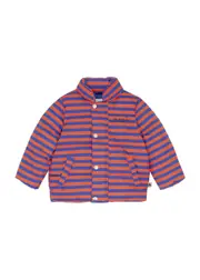 Mini Rodini Kids Striped Quilted Shell Jacket - Multi Multi - 80/86 (12 Months) 80/86 (12 months)