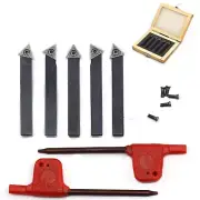 OSCARBIDE 1/4"Mini Lathe Indexable Carbide Turning Tool Holder,Metal Lathe To...