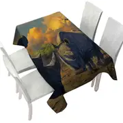 Cool Wildlife Animals Art Rhino Stand Off Tablecloth