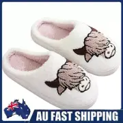 Winter Slippers Indoor Slippers Non-Slip Cow Slippers Slip-On Slippers Women Men