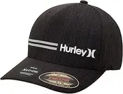 [Hurley] Men's Baseball Cap - H2O-DRI Line Up Curved Brim Fitted Hat