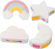 Pcs Bath Set Moon Bathing Bubble Balls Rainbow Cloud Bubble Bath Salt Travel