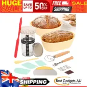 Sourdough Starter Kit, 2 Silicone Bread Banneton Proofing Basket and Sourdough S