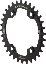 Elliptical 96 Asymmetrical BCD Chainrings for Shimano XT M8000/SLX M7000 - Wolf