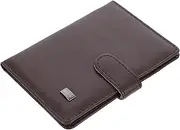 [SAFIGLE] Pu Card and Id Organizer Portable Leather Holder Card Holder Coffee Brown Travel Essentials