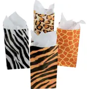 Animal Print Paper Favour Bags (Pack of 12)