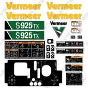 Fits Vermeer S925TX Decal Kit Mini Skid Steer 2021+ 7 YEAR OUTDOOR 3M VINYL!