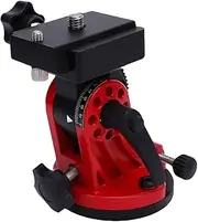 Bewinner Aluminum Telescope Latitude Adjustment Seat 0–90° Wedge Base Mount with Dual Knobs for Equatorial Tracking, Astronomy Accessories, Tripod Setup (Red)
