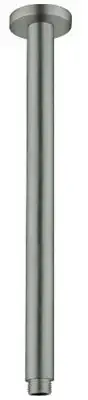 Nero BIANCA ROUND CEILING SHOWER ARM 300mm ½" Female Thread GUN METAL GREY