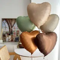 在飛比找ETMall東森購物網優惠-意大利進口鋁膜愛心心形氣球寶寶百天周歲裝飾戶外結婚拍照氦氣球