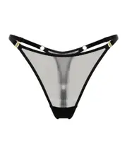 Vero mesh thong S black