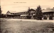 Lucerne-In-Maine, Log Lodge, Artvue postcard A3