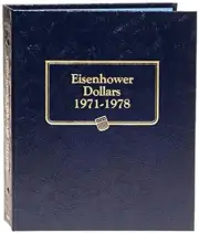 Whitman US Eisenhower Dollar Coin Album 1971 - 1978 #9131