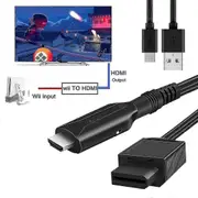 Hd Wii To Hdmi Adapter Converter With Usb Cable High Speed Game Conversion Cord (PrettyJ)