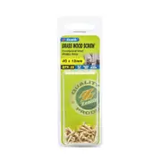 Zenith 4G x 12mm Brass Countersunk Head Wood Screws - 30 Pack