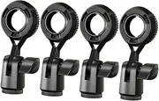 UPKOCH 4pcs Wireless Microphone Clip Holder Mic Clip for Desktop Use Standard Thread Connector for Streaming Lectures and Presentations