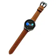 20mm Nubuck Leather Samsung Watch Strap 20mm for Galaxy Watch 4/5-Brown
