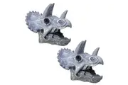 2PK Schylling Dino Skull Hand Puppet Kids Pretend Role Play Toy Grey Asst. 3y+