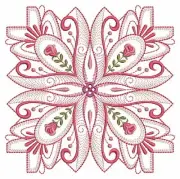LUCY BOSTON CROSSES EMBROIDERED 12 QUILT BLOCKS GORGEOUS