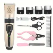 Ultra-Quiet Electric Pet Grooming Scissors Set-Rechargeable Cordless Dog Trimmer
