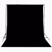 Background Solid Backdrop Muslin Portrait Background Screen for 5x7ft Black