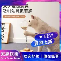 在飛比找蝦皮購物優惠-【無憂居家】 實木彈簧漏食球 透明漏食球 轉盤漏食球 逗貓餵