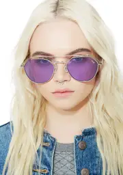 [YHF] Lilac Stephanie Transparent Sunglasses