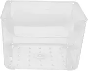 Alipis Clear Memo Organizer Case Notepad Holder for Desk Convenient Storage Box for Notes and Pens Stylish Design for Home Office and School Use