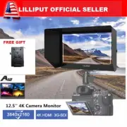 LILLIPUT A12 12.5" 4K Camera Top Monitor SDI HDMI Displayport Free V mount plate