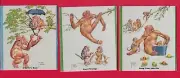 1940'S LAWSON WOOD "Monkey Shines" ( 3 ) SMALL INK BLOTTERS ... lot B -