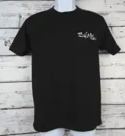 Salt Life Live Salty Black Weathered Dive Flag Men's T-Shirt Size Small - NEW