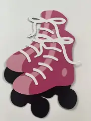 Pink Rollerskates Die Cut Scrapbooking