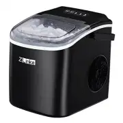 Countertop Ice Maker, Ice Maker Machine 6 Mins 9 Bullet Ice, Black