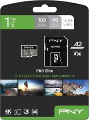 ✅NEW PNY 1TB PRO ELITE Class 10 U3 V30 microSDXC Flash Memory FREE SHIPPING!