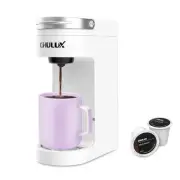 Slim Single Serve Coffee Maker for K Pod, One Cup Coffee Maker Fits 7.3" Trav...