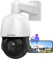 Compatible for Hikvision 5MP PTZ POE IP Outdoor Security Dome Camera,5MP@30fps Auto Tracking 18x Optical Zoom,AI Human/Vehicle Detection 2-Way Audio,328ft IR,Auto Cruise,IP66,SD(512GB)