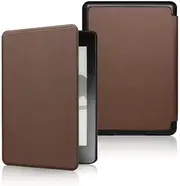 Jarttarn Leather Case Compatible with Kindle Paperwhite 12th Generation 7 Inch 2024 E-Reader Case, Lightweight Castell Cover PU Soft Shell with Automatic Sleep/Wake-up (Brown)