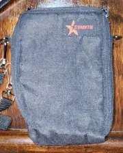 New Starite Camera Bag Black Removable Shoulder Strap Zip Closure Vintage Unused