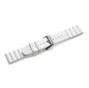 Victorinox inox v black watch strap band titanium 18mm silicone new