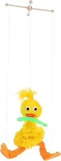Toyvian Plush Duck Marionette Toy Stuffed Animal Puppet Pull String Interactive Toy Decorative Puppet Show