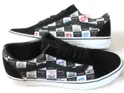 Vans Men's Old Skool Love Letters Black True White Skate shoes Size 11.5 NIB